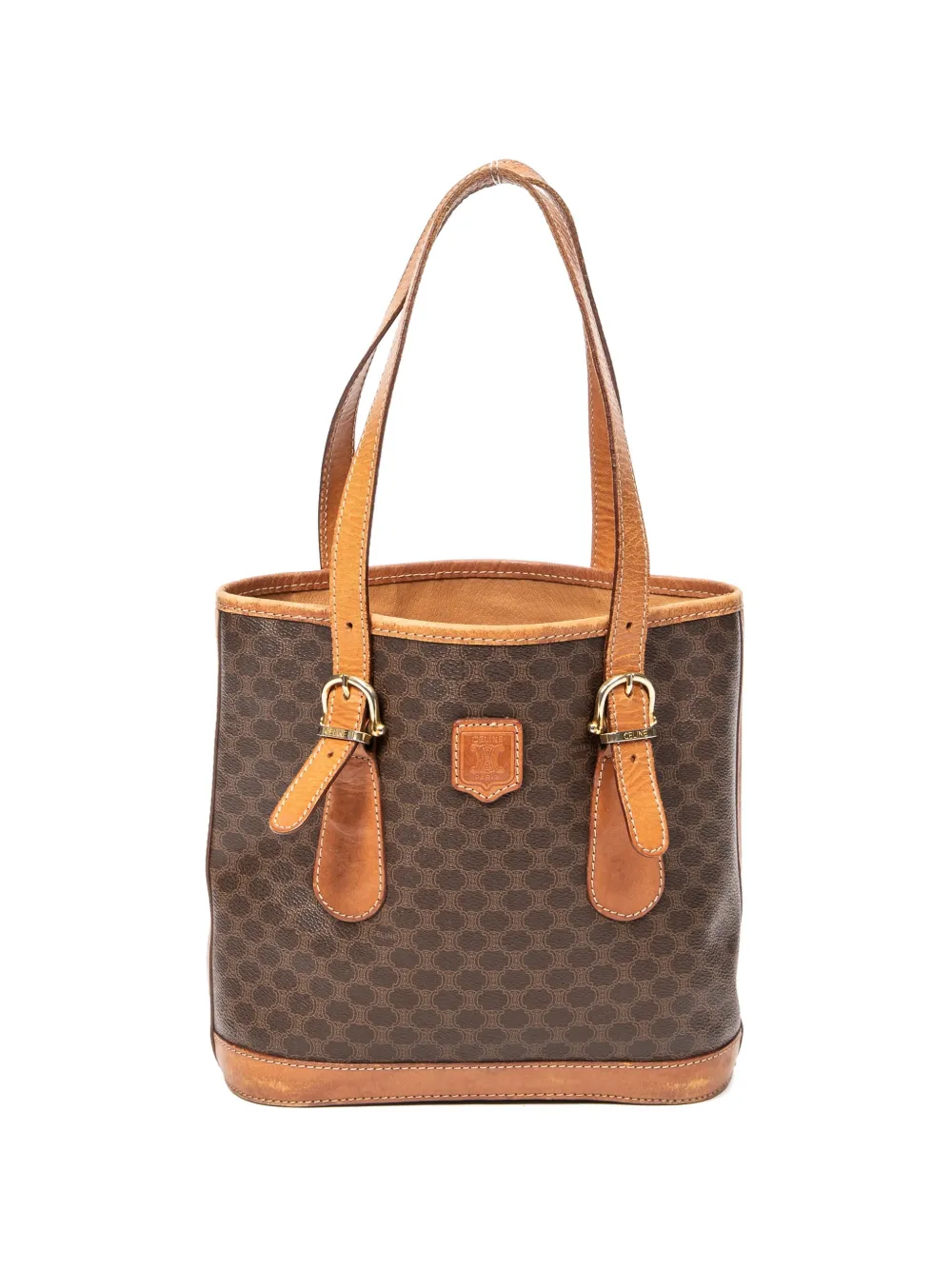 Celine Pre-Owned monogram shoulder bag - Marrone