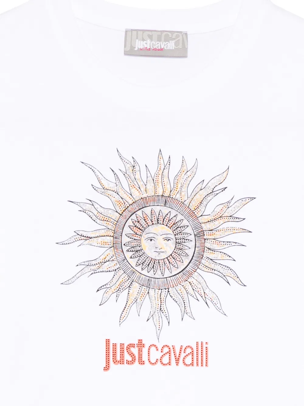  Roberto Cavalli Junior Sun-print T-shirt - White 