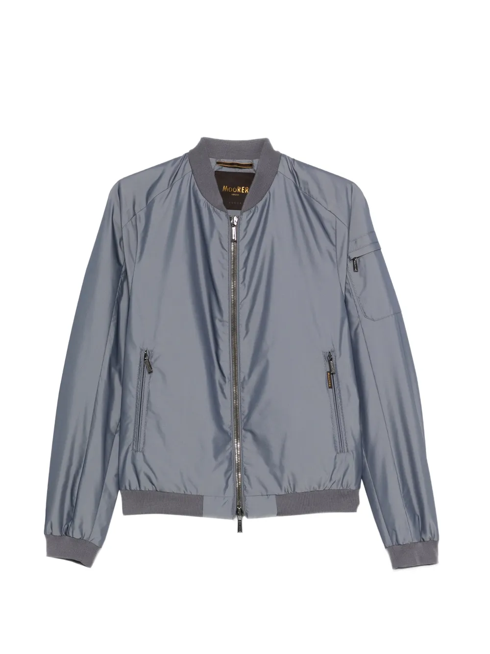 Moorer zip fastening jacket - Grigio