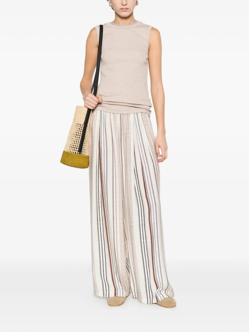  Peserico Crystal-embellishment Vest - Neutrals 