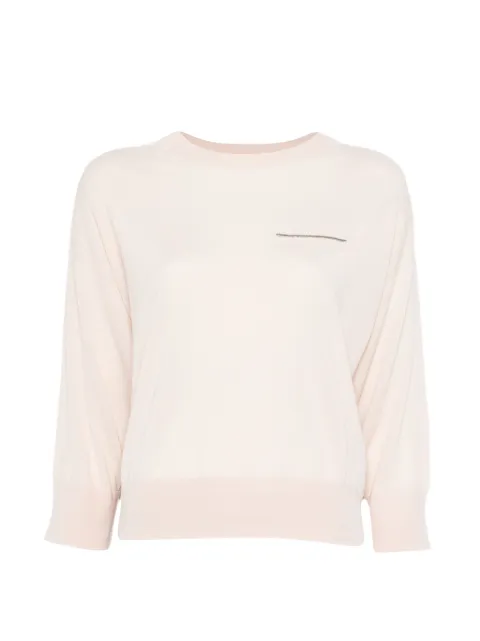 Peserico crystal-embellishment sweater