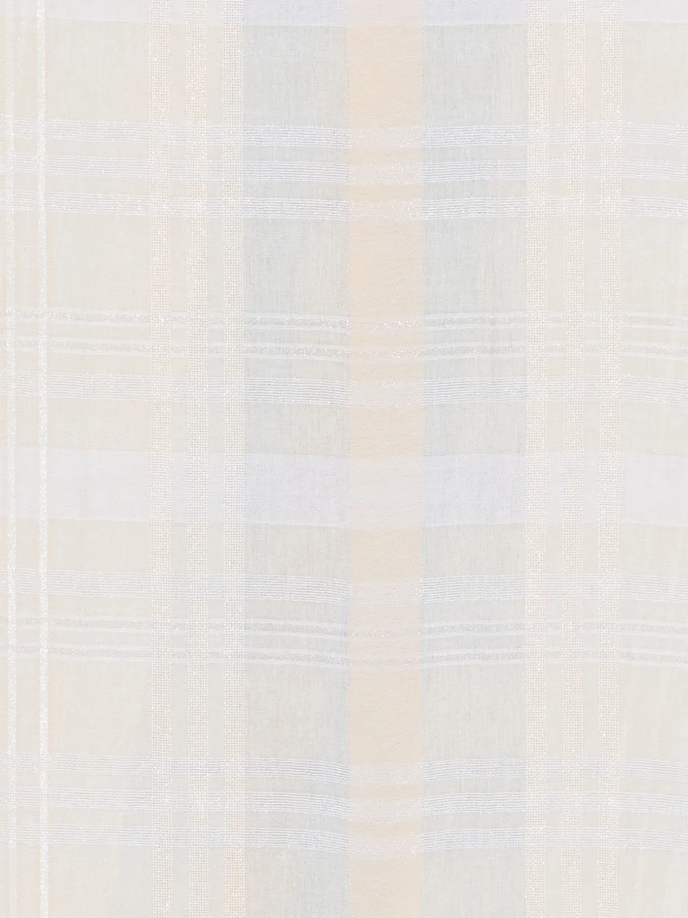  Peserico Plaid Fringed Scarf - Neutrals 