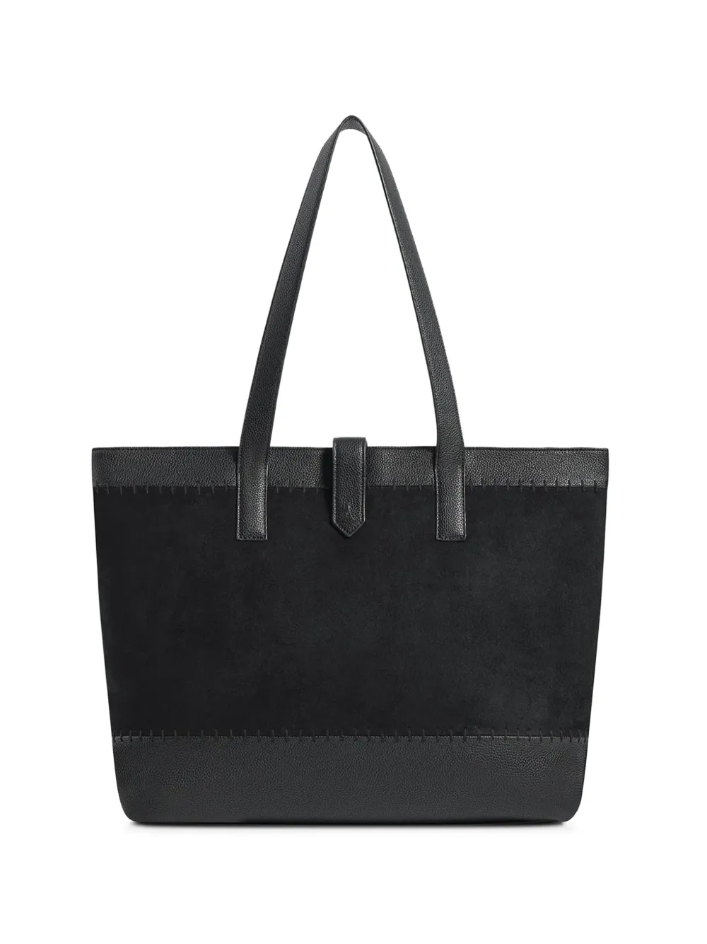 Manière De Voir contrast-trim tote bag - Nero