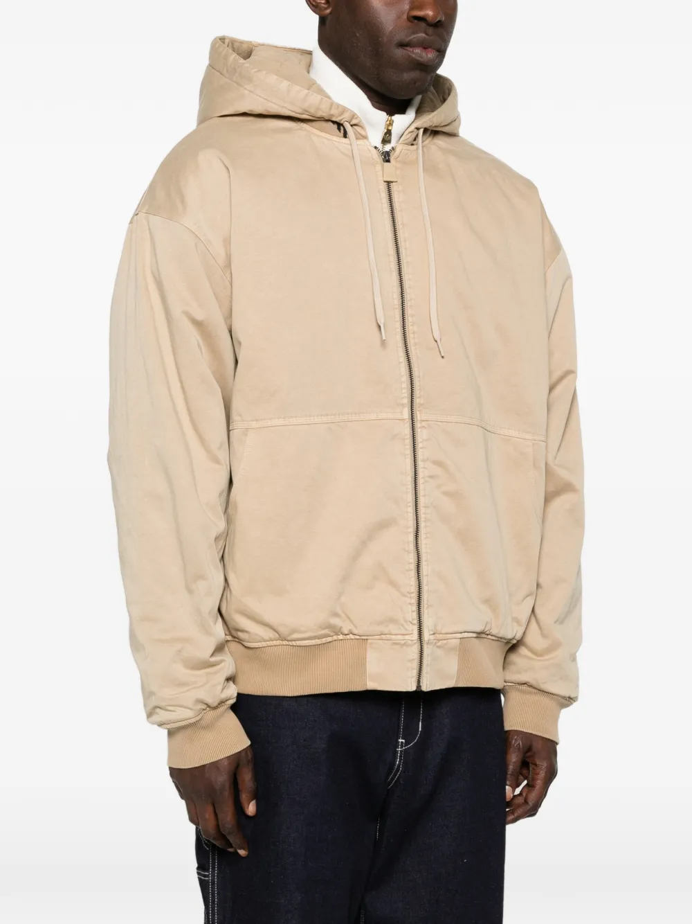  Adidas Beige Bomber Jacket - Neutrals 