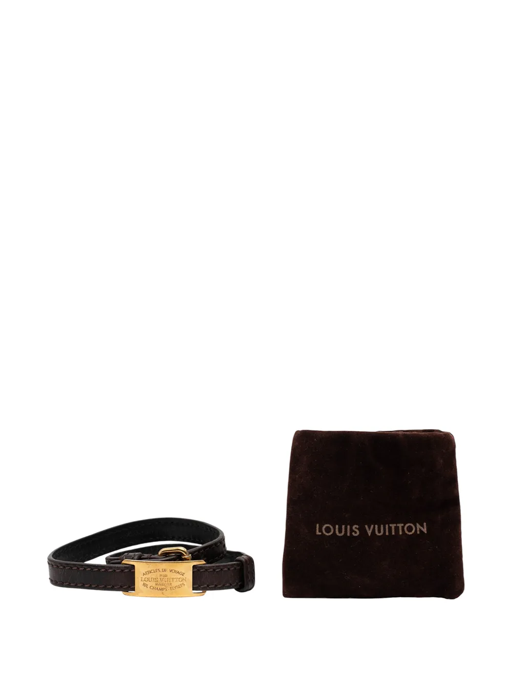 2000-2010 Leather Articles De Voyage Sign It Bracelet Costume Bracelet