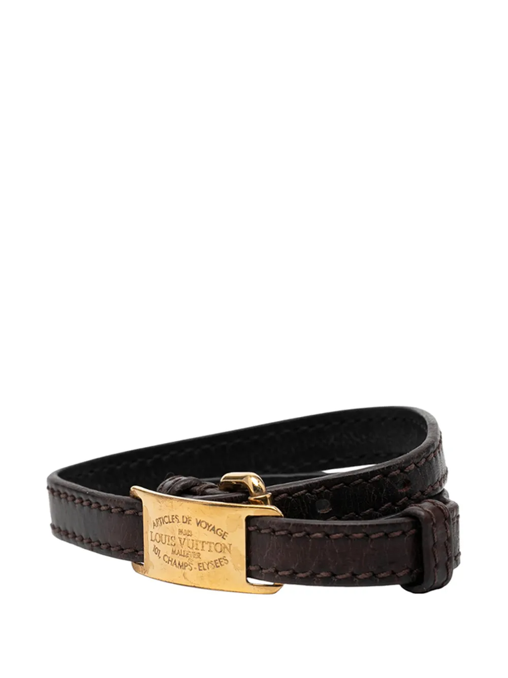 2000-2010 Leather Articles De Voyage Sign It Bracelet Costume Bracelet