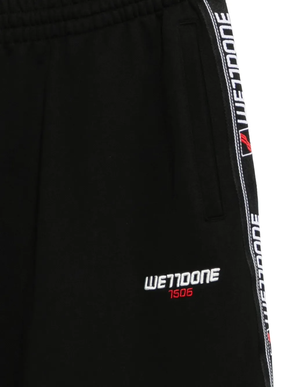  We11done Logo-tape Trousers - Black 
