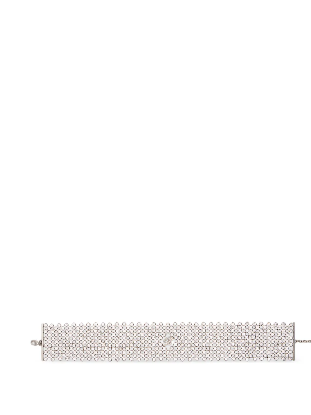 Logo-Plaque Choker Necklace
