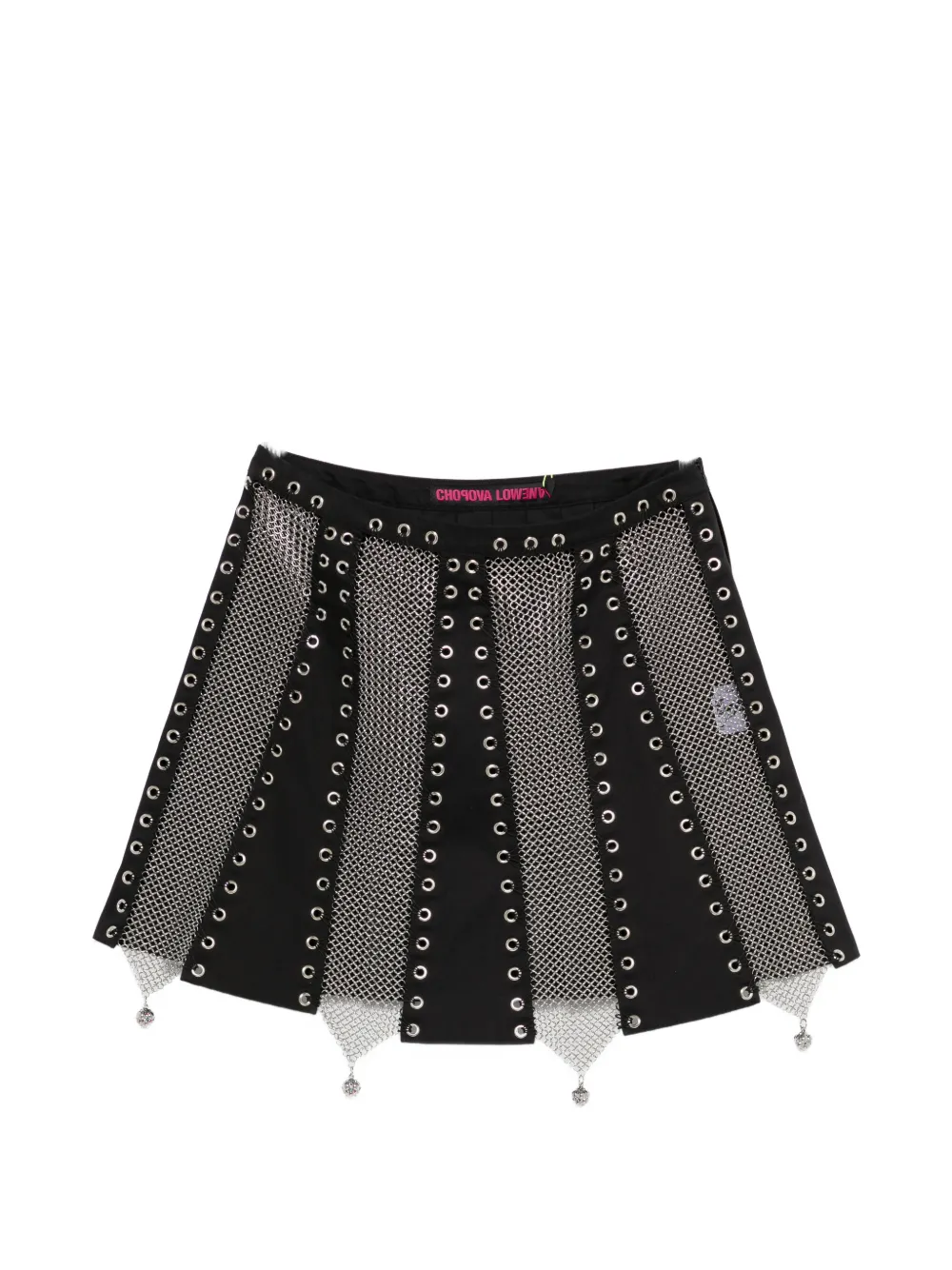 Chopova Lowena Titan eyelet mini skirt - Nero