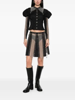 chopova lowena スカート　プリーツ　チョポバロウェナ　黒　24aw Chopova Lowena（チョポヴァ・ロウェナ）スカート - FARFETCH