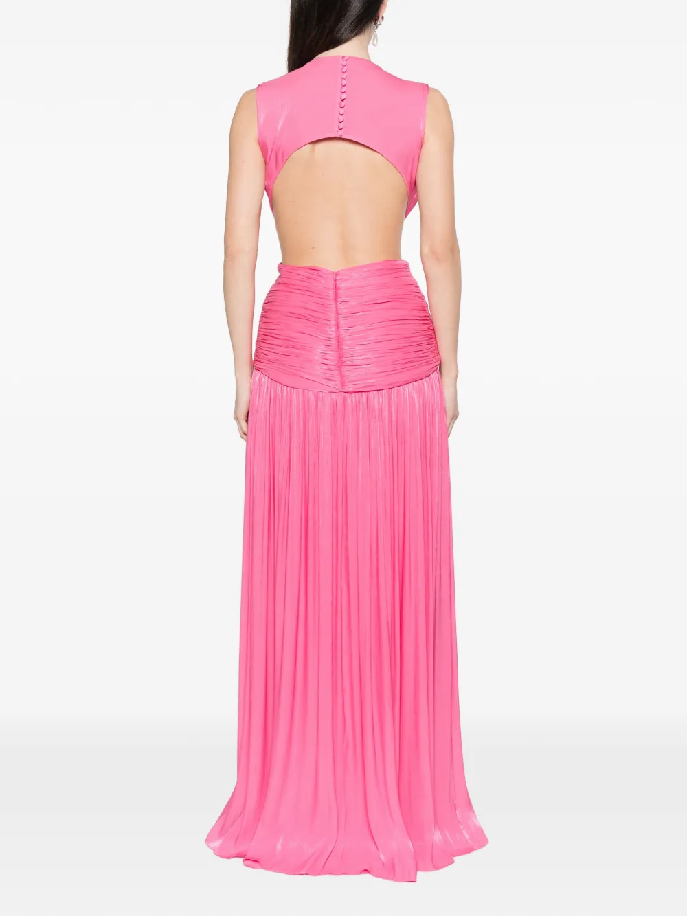 Silla Cutout-Detail V-Neck Maxi Dress