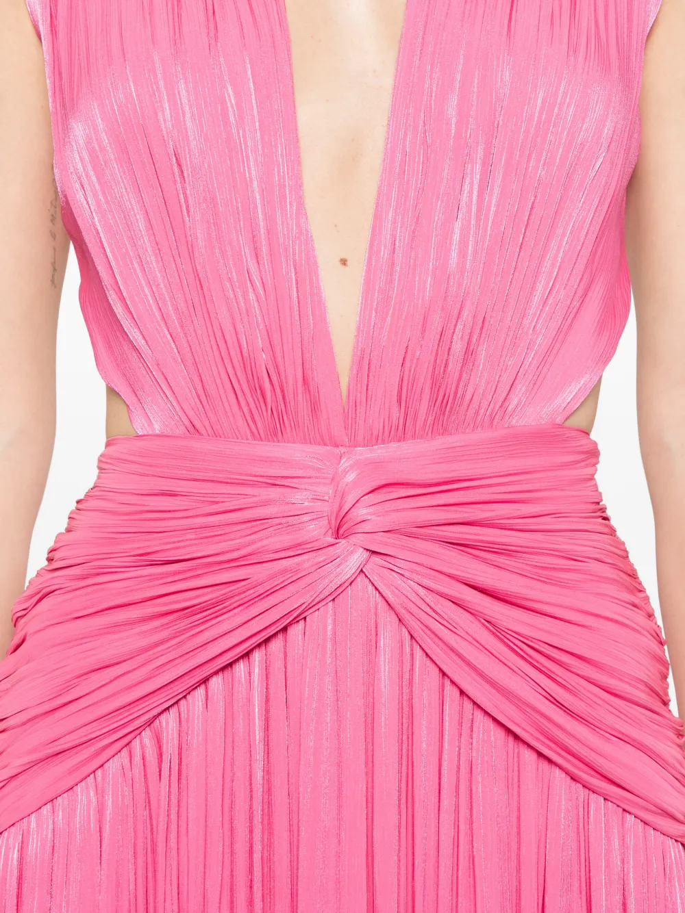 Silla Cutout-Detail V-Neck Maxi Dress