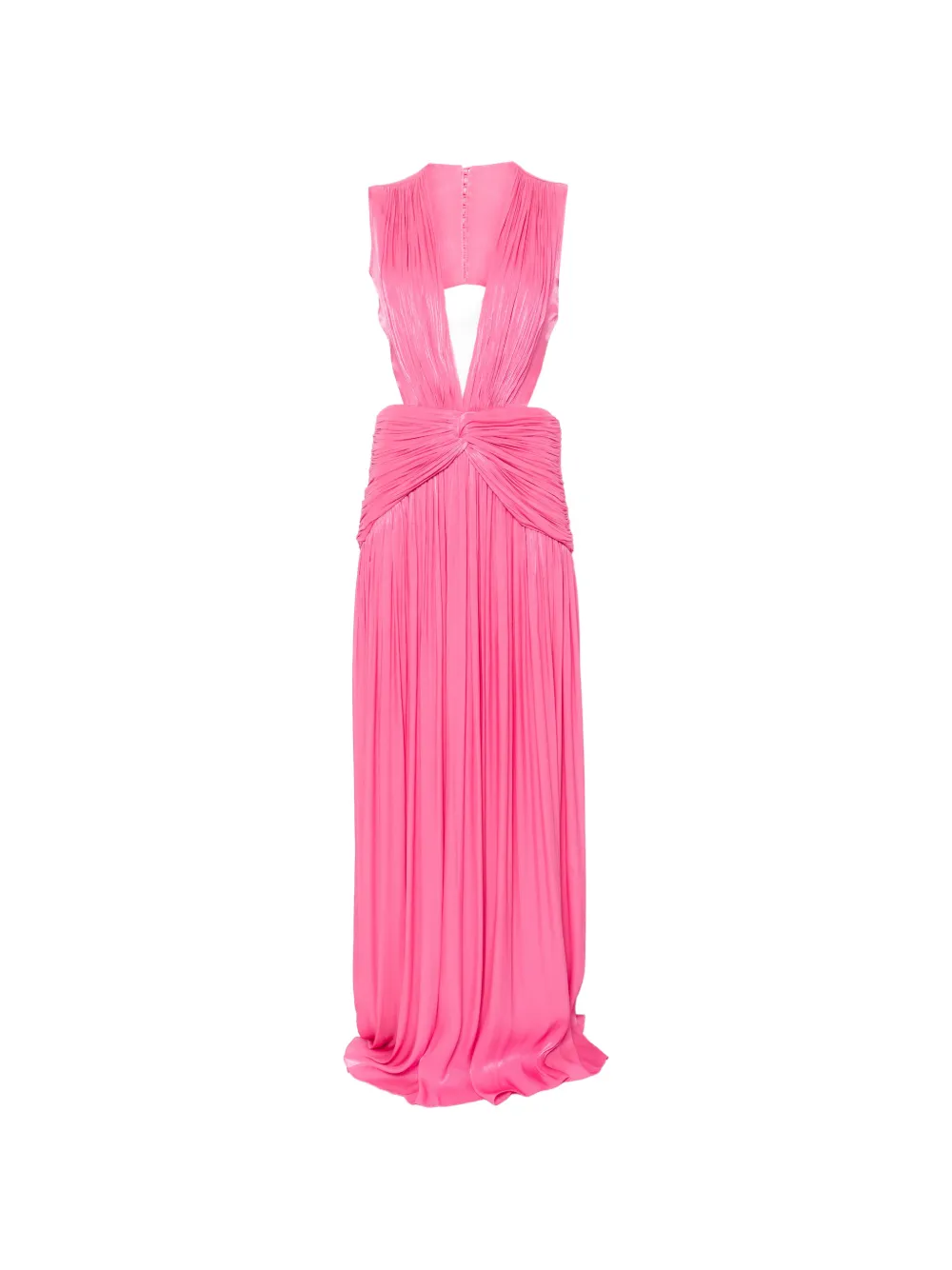 Costarellos Silla cutout-detail V-neck maxi dress - Rosa