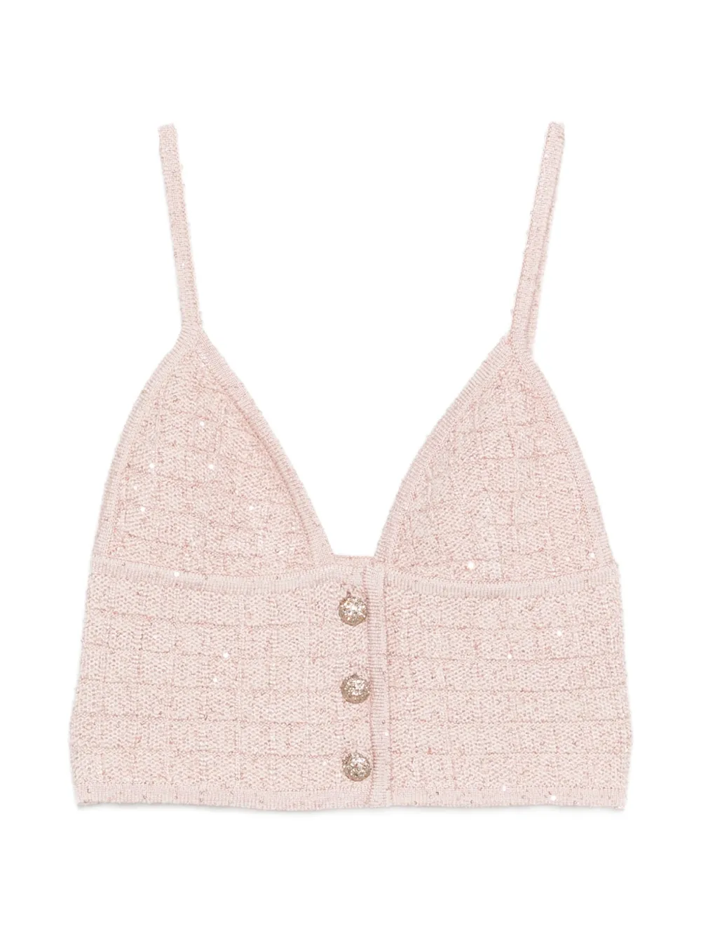 Alessandra Rich buttoned top - Rosa