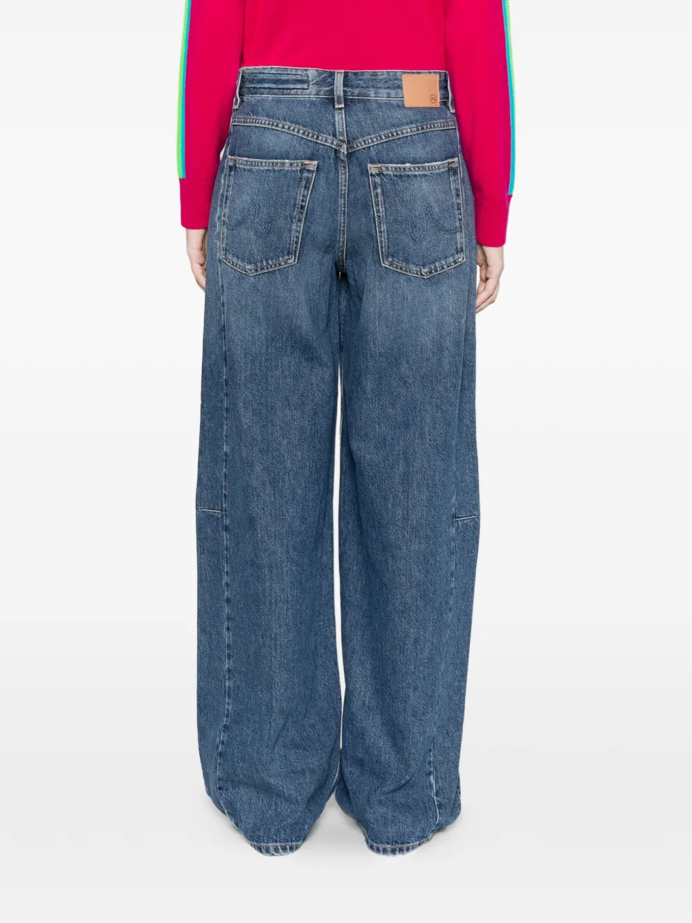 AG Jeans Jesolo jeans met riemlus Blauw