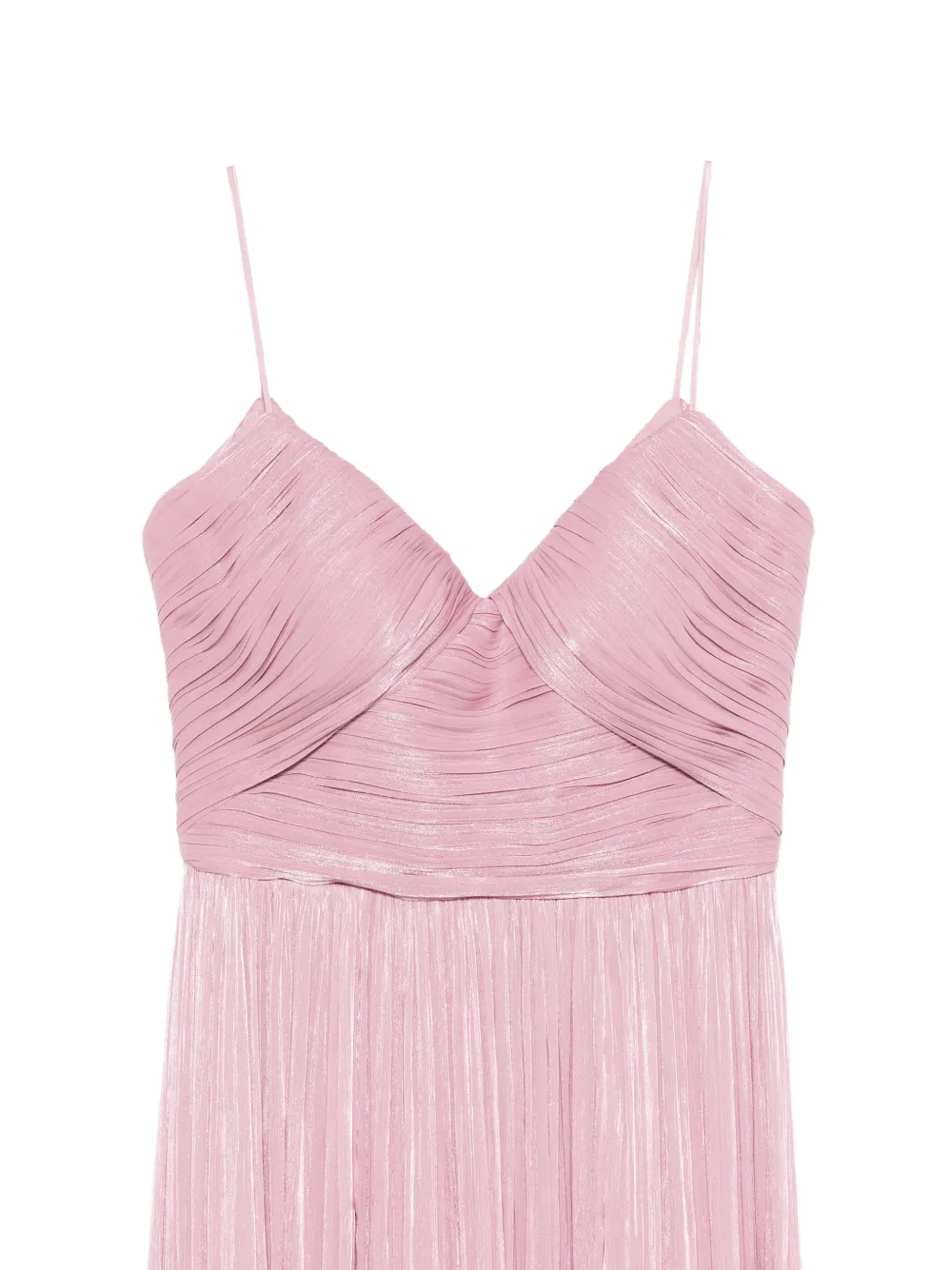 Costarellos Maxi-jurk met plooien en sweetheart-hals Roze