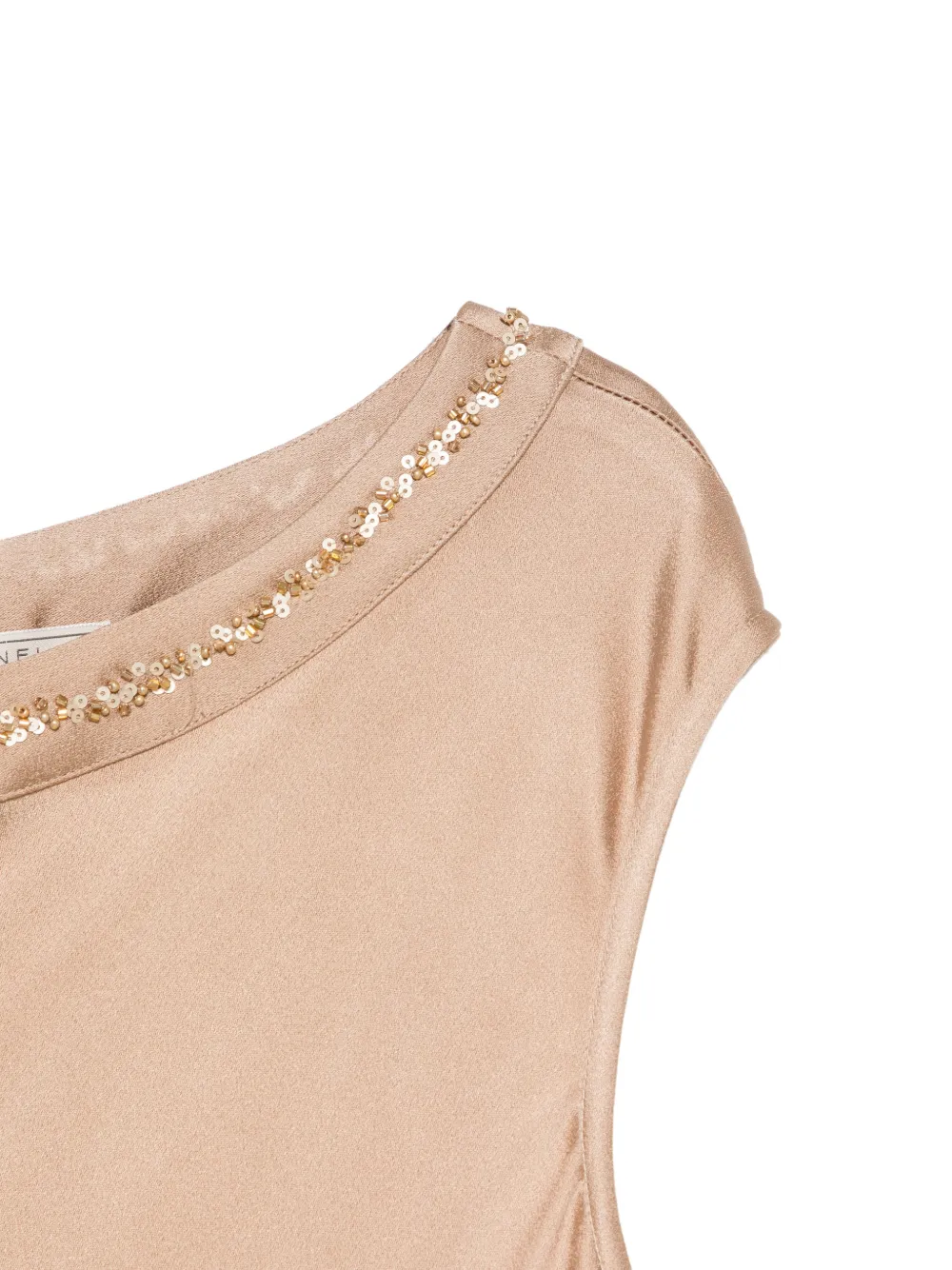 Antonelli Maxwell maxi-jurk met pailletten Beige