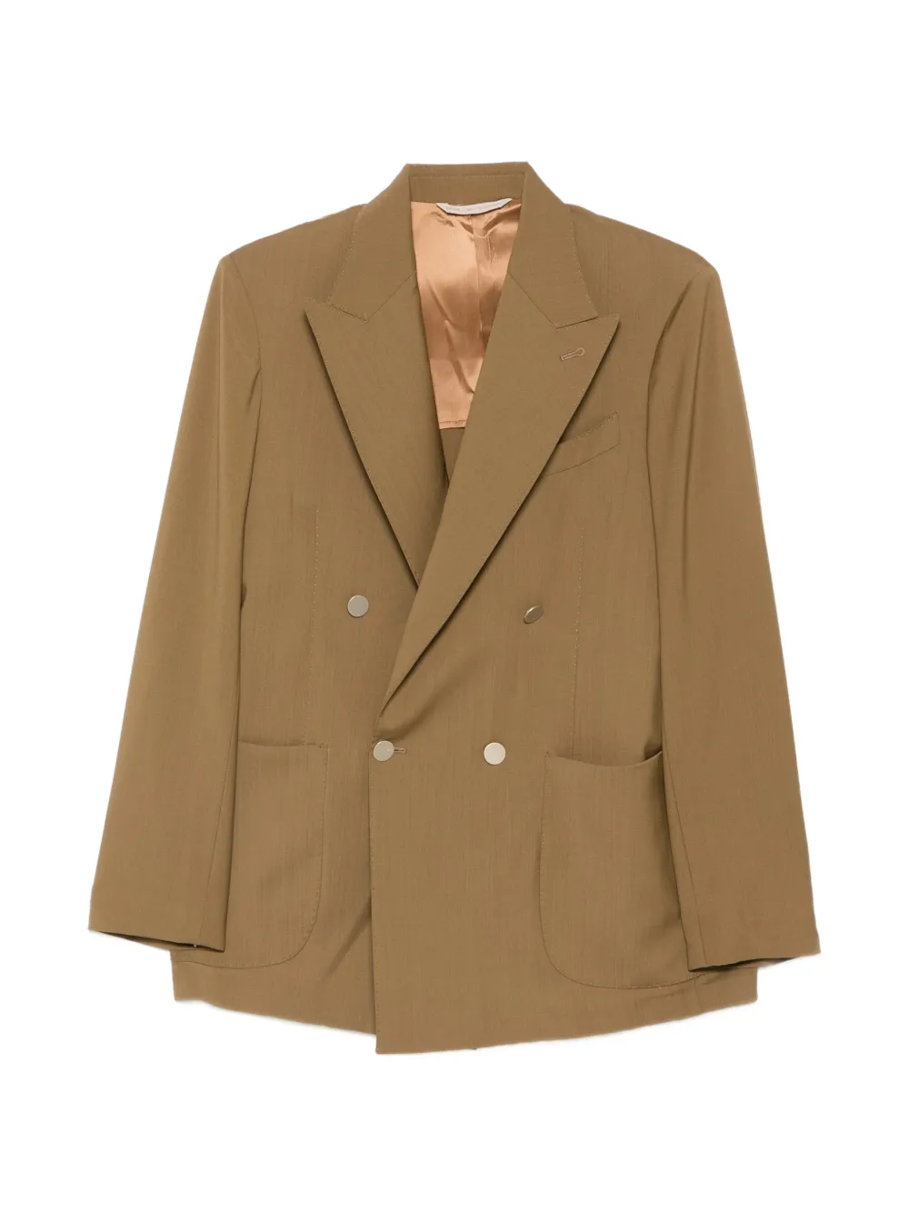 Briglia 1949 double-breasted pocket blazer - Marrone