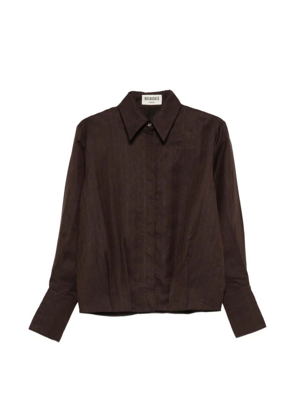 BATAKOVIC Belgrade buttoned shirt - Marrone
