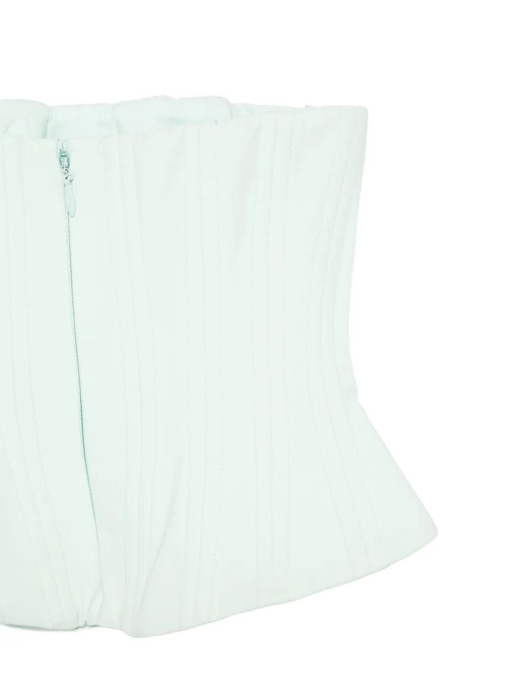  Costarellos Pleated Corset Top - Green 