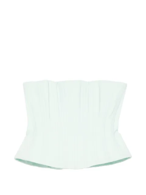 Costarellos pleated corset top