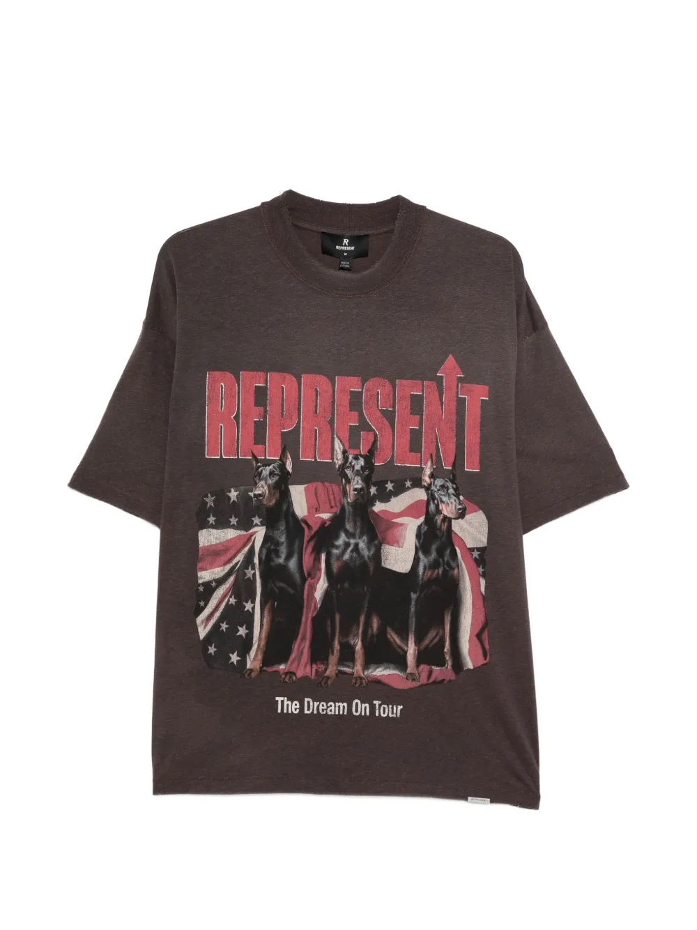 Represent Dream On Tour dog-graphic T-shirt - Marrone