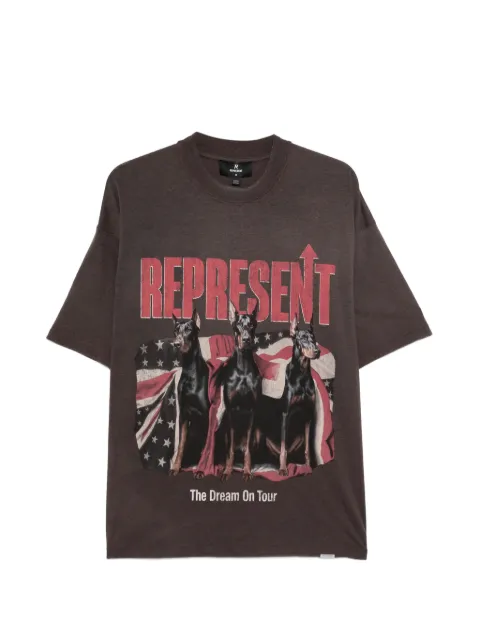 Represent Camiseta Dream On Tour com gráfico de cachorro