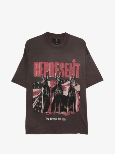 Represent Dream On Tour dog-graphic T-shirt