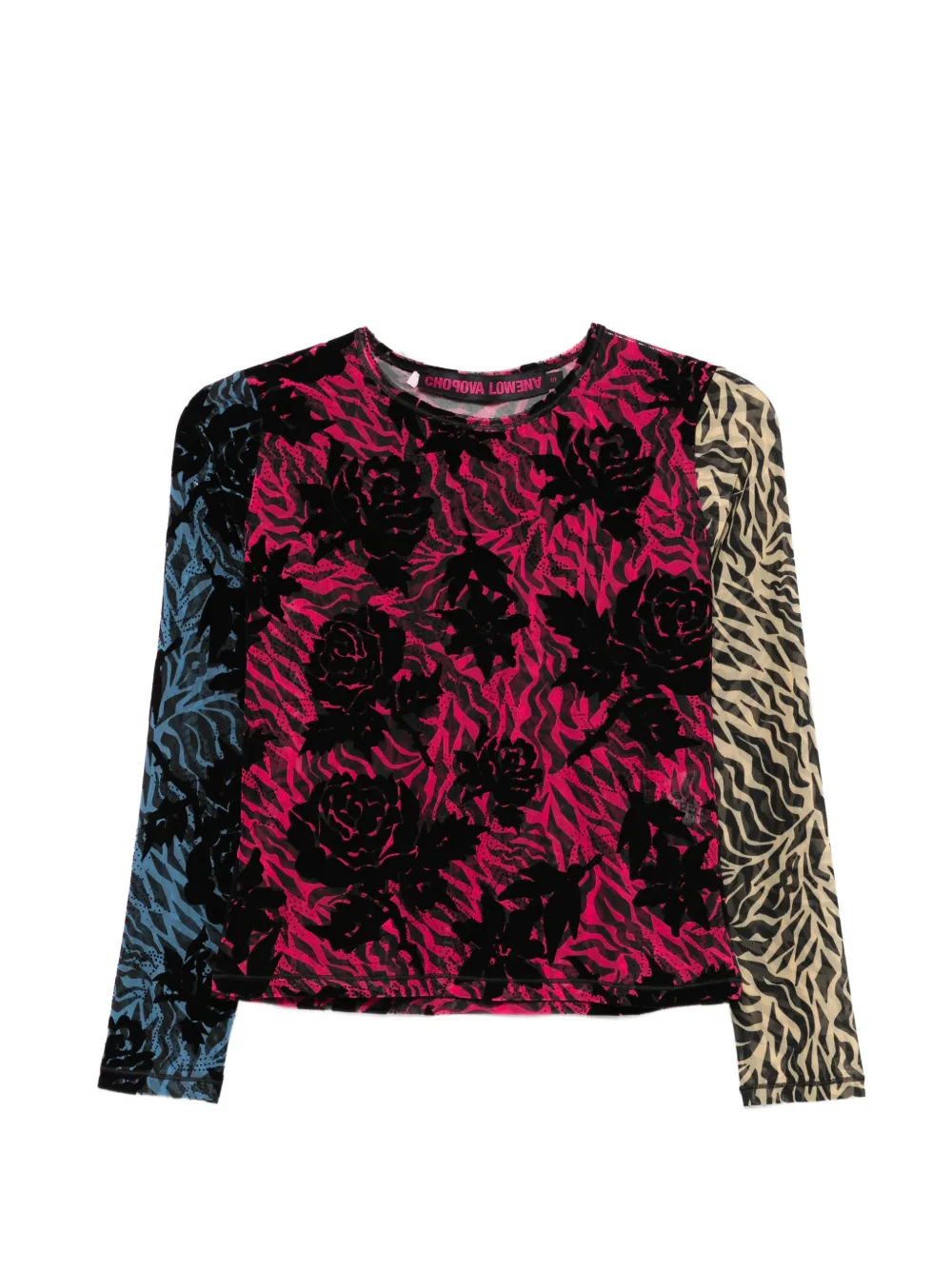 Chopova Lowena Totally Tiger top - Nero