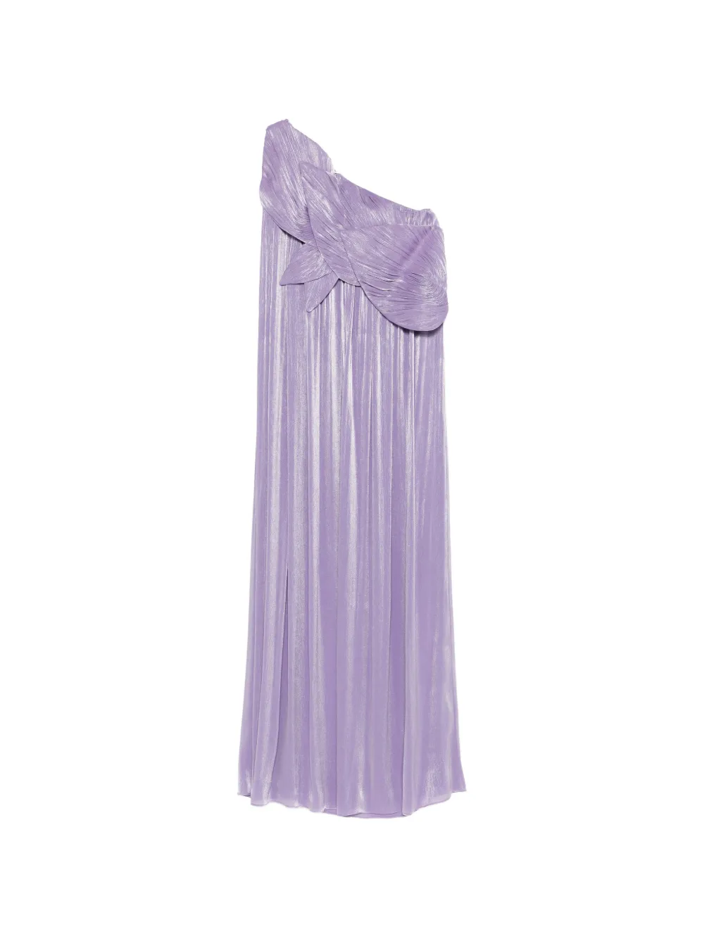 Costarellos Amabe pleated one-shoulder maxi dress - Viola