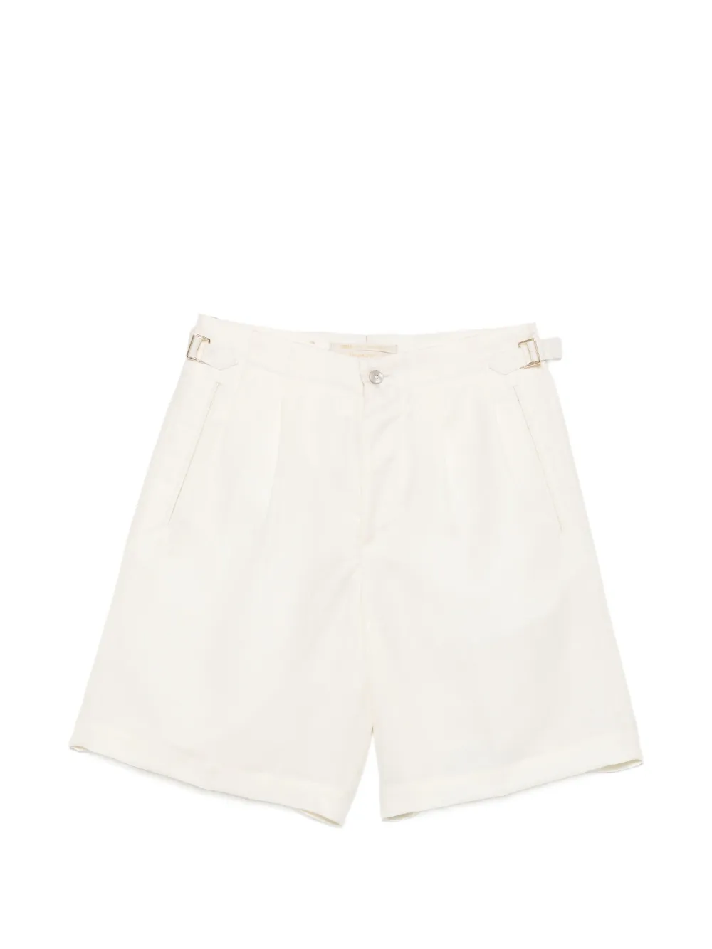 Briglia 1949 pleated side-adjuster shorts - White