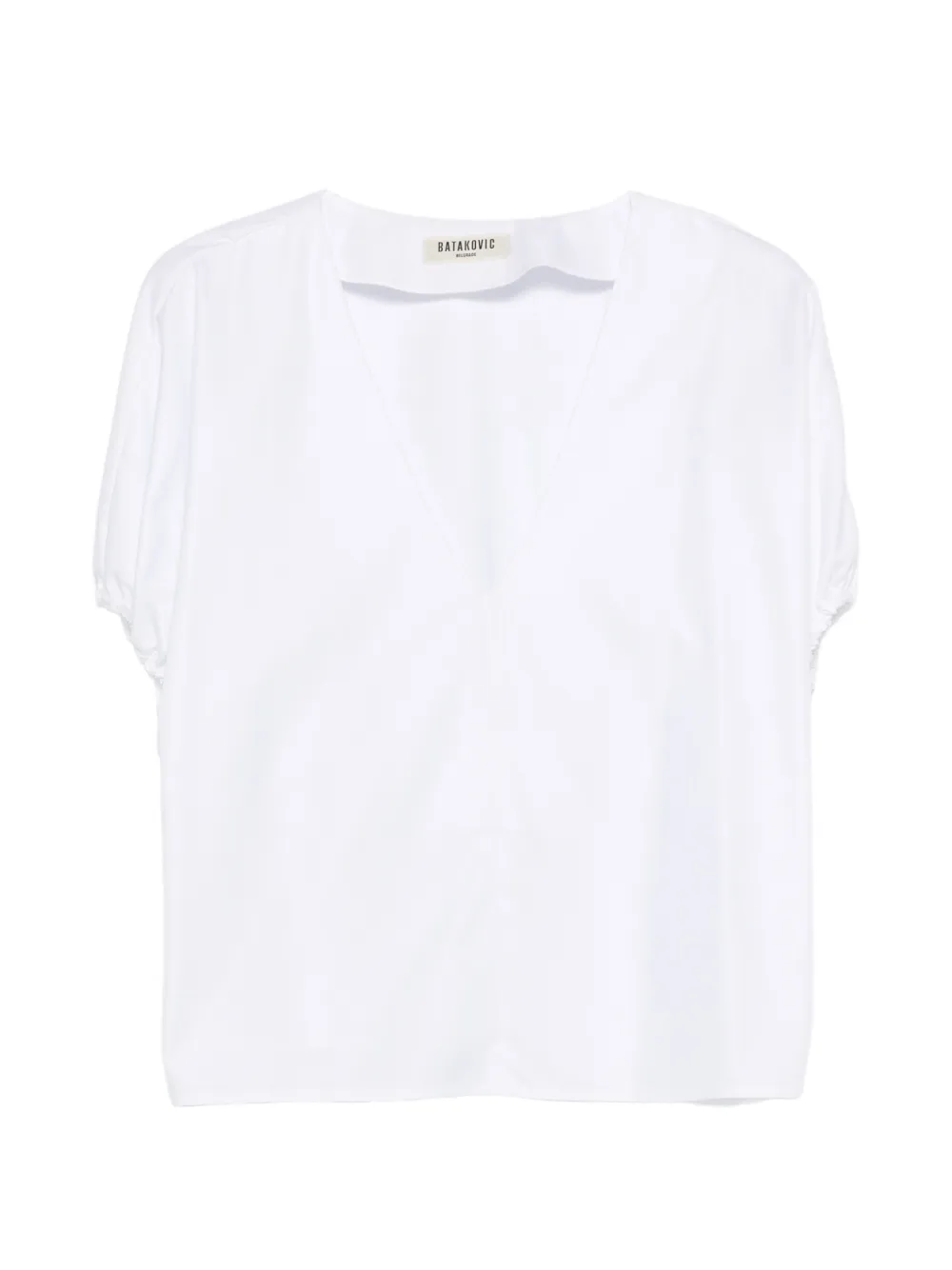 BATAKOVIC Belgrade V-neck shirt - Bianco