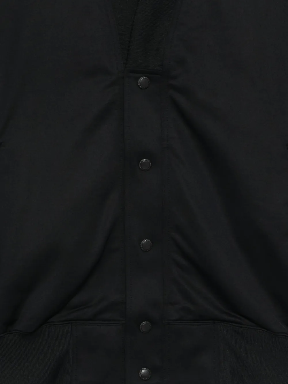 Comme des Garçons Homme Bomberjack met V-hals en rits Zwart