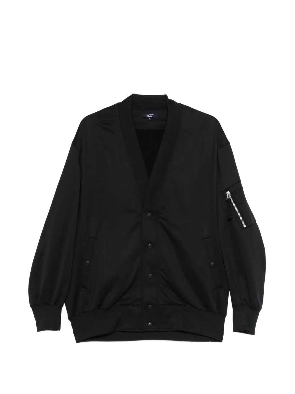 Comme des Garçons Homme V-neck zip-up bomber jacket - Nero