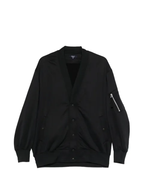 Comme des Garçons Homme V-neck zip-up bomber jacket