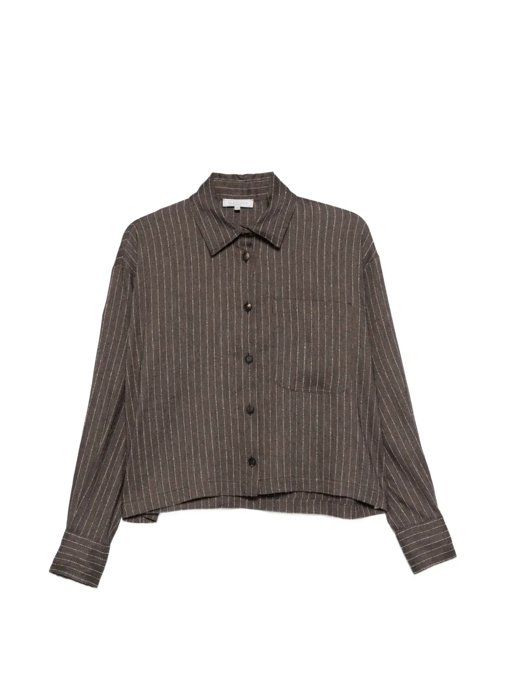 Antonelli stripe-pattern shirt - Marrone