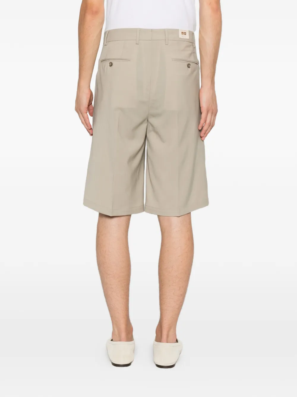 Briglia 1949 Bedfords shorts met zak en plooien Groen