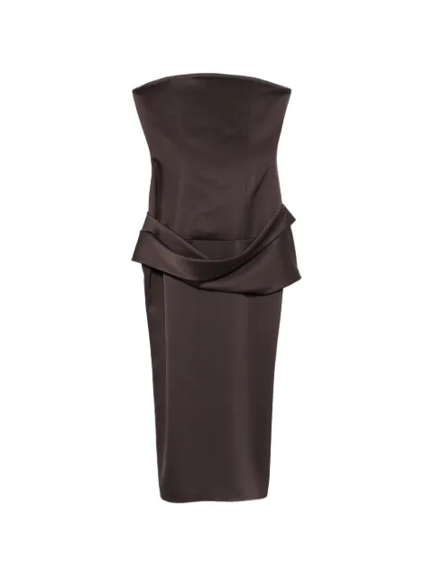 Alex Perry strapless draped dress