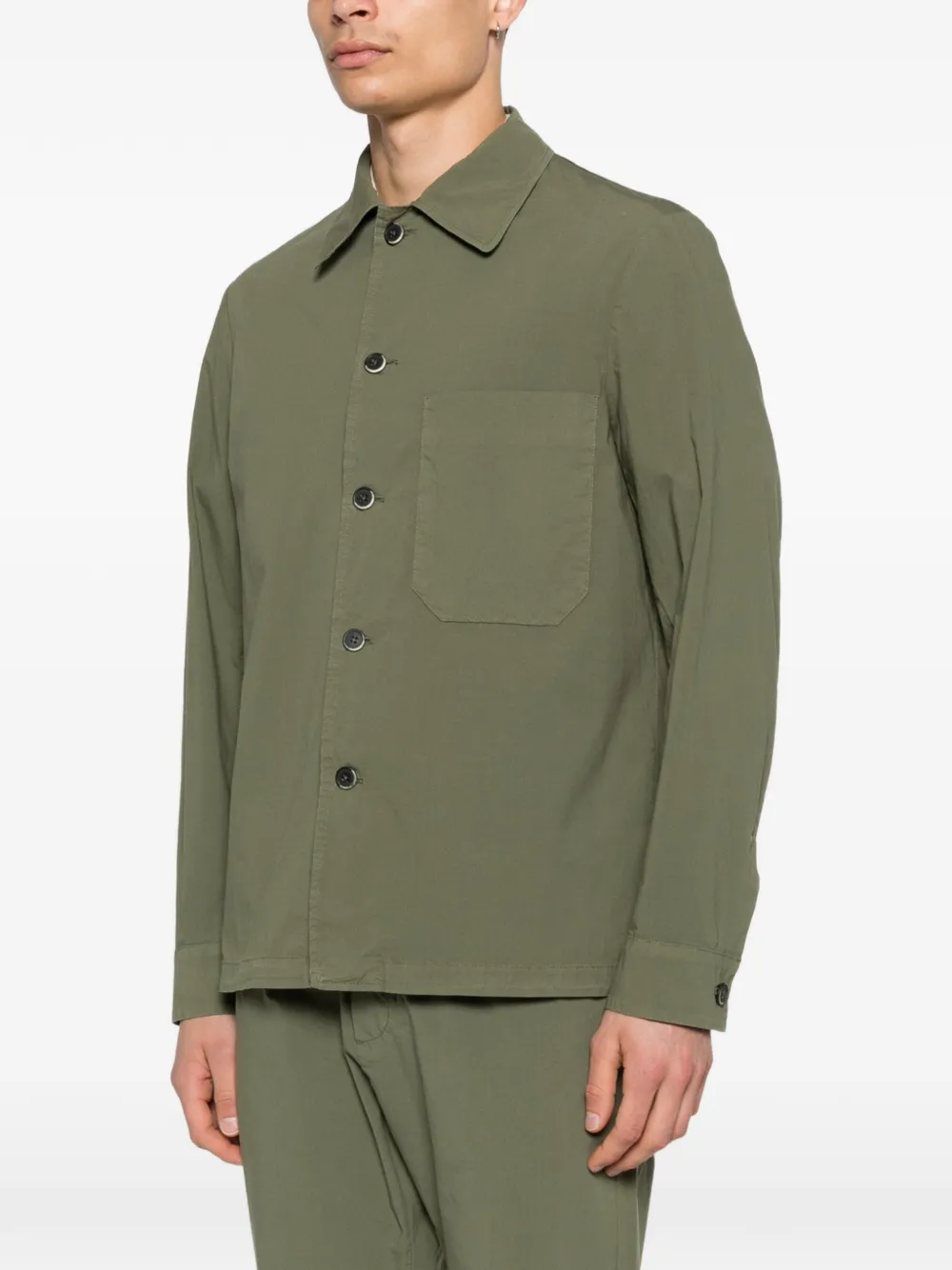  Barena Button Pocket Shirt - Green 