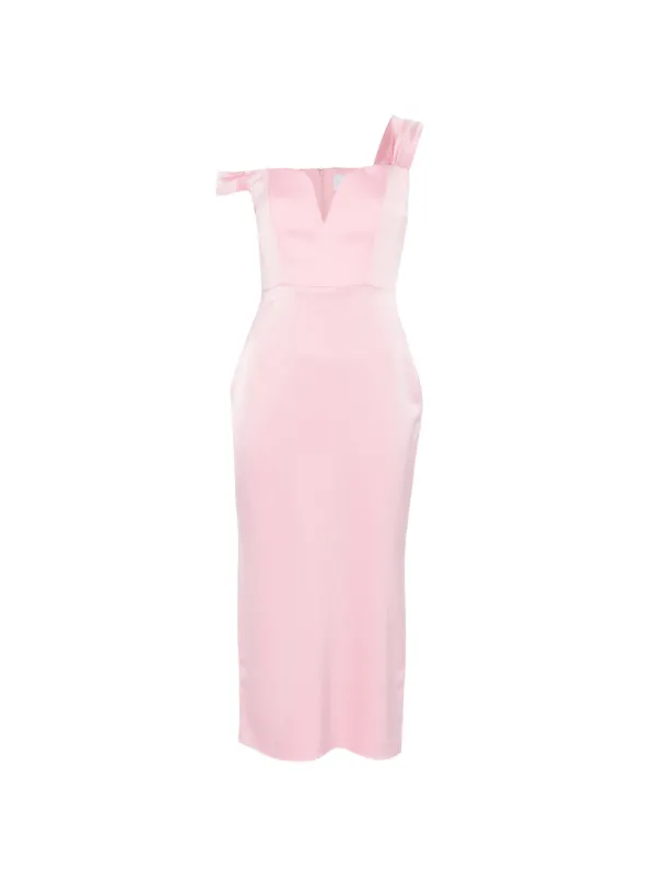 Alex Perry Zip-fastening Midi Dress in Pink