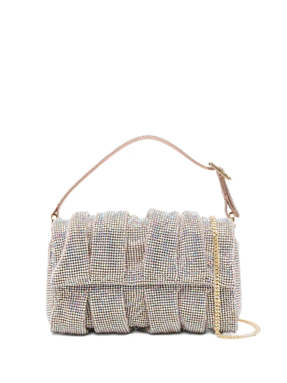 Benedetta Bruzziches crystal-embellished tote bag - Argento