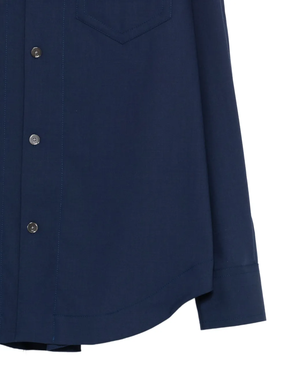 AMI Paris Blouse met zak Blauw
