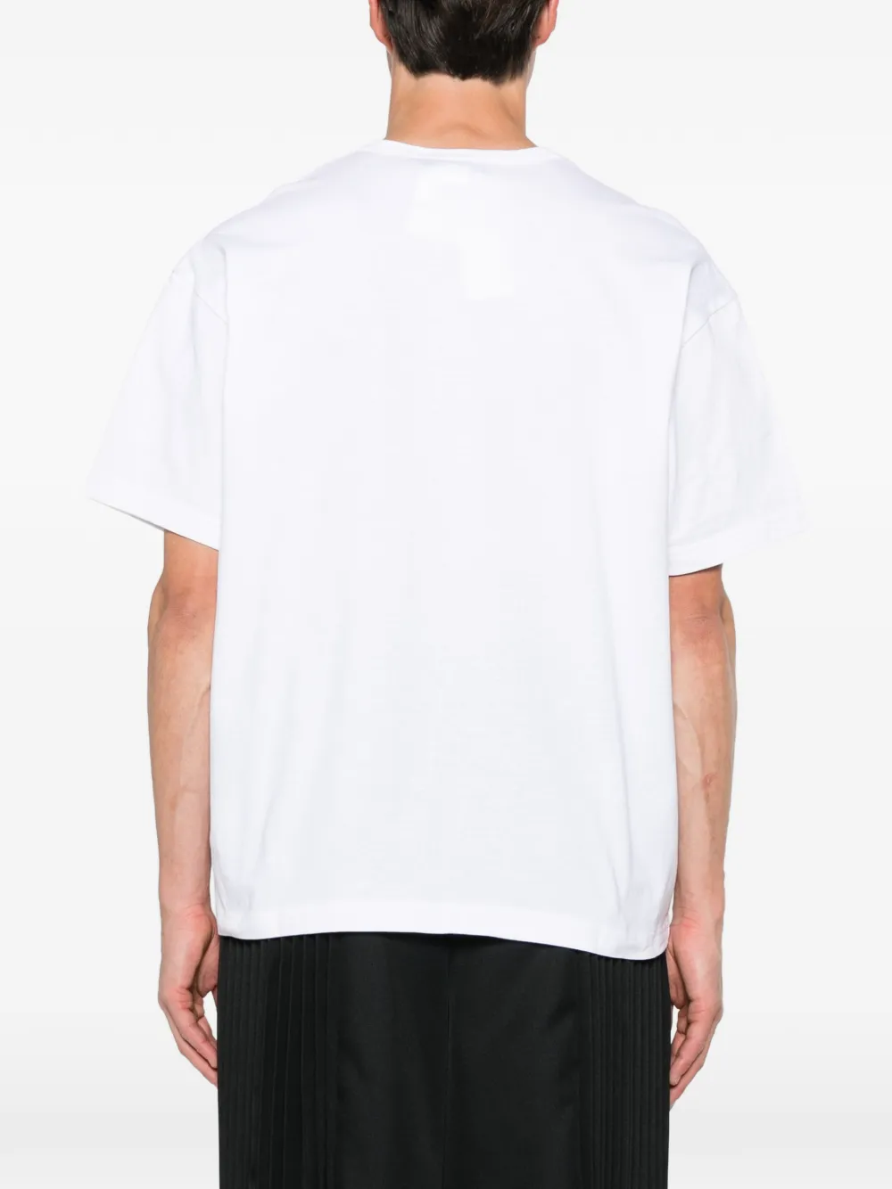 Black Comme Des Garçons Poloshirt met korte mouwen Wit