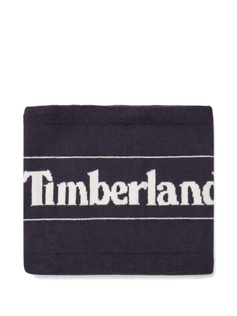 Timberland Kids Sciarpa con logo ricamato