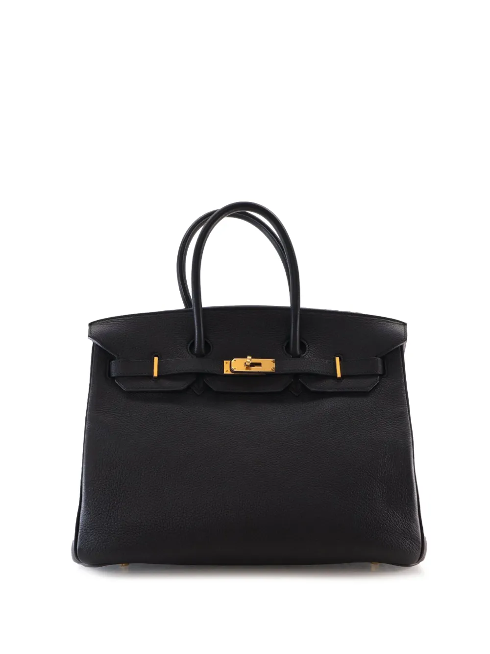 Hermès Pre-Owned 2004 Togo Birkin Retourne 35 handbag - Nero