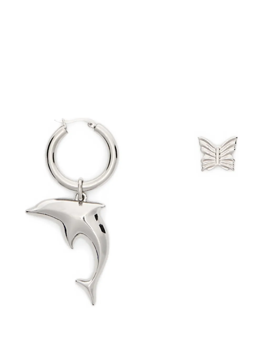 Blumarine dolphin-pendant earrings - Argento