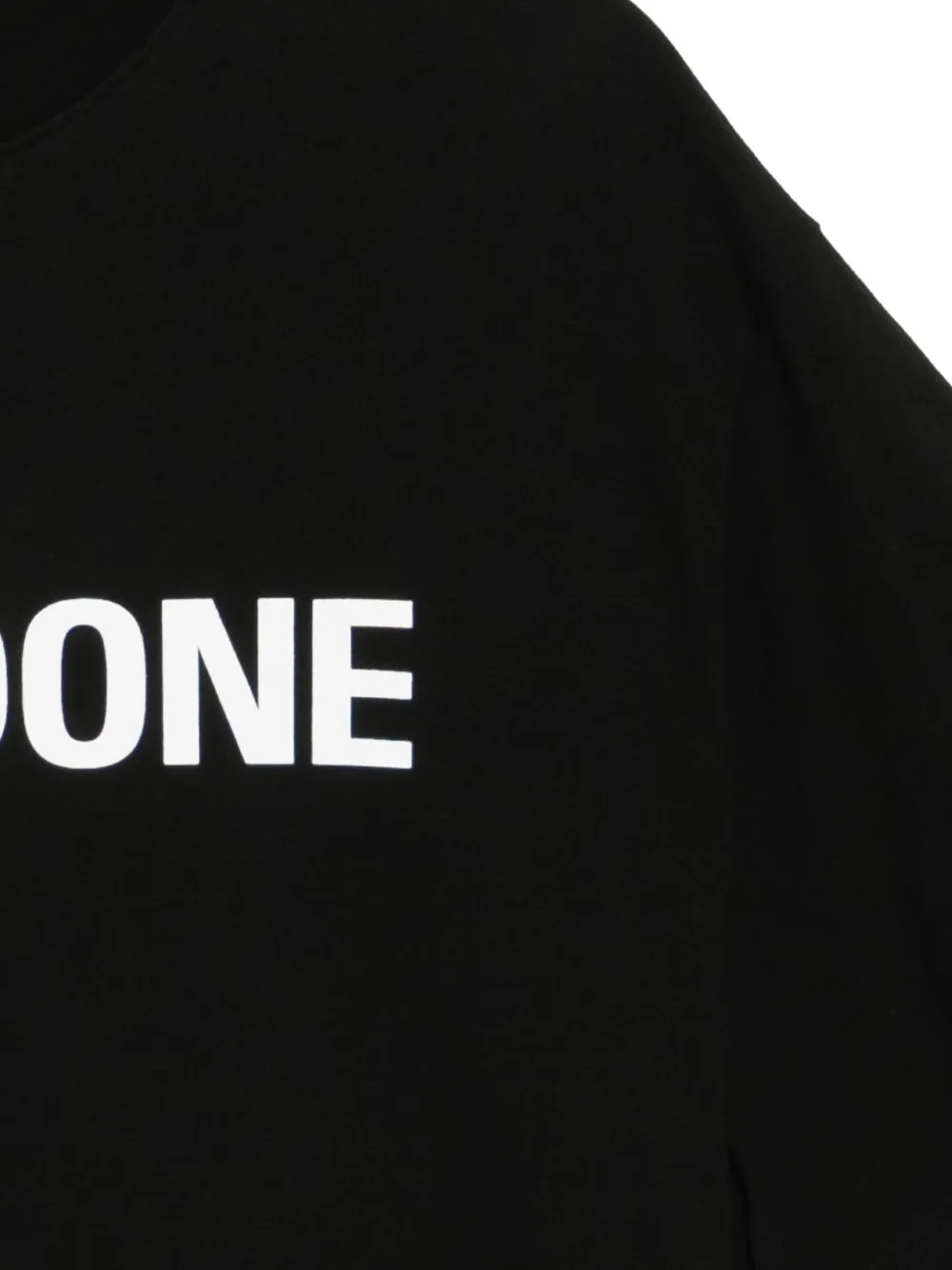 We11done T-shirt met logoprint Zwart