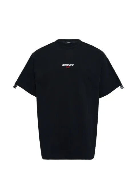 We11done T-shirt met logo-tape