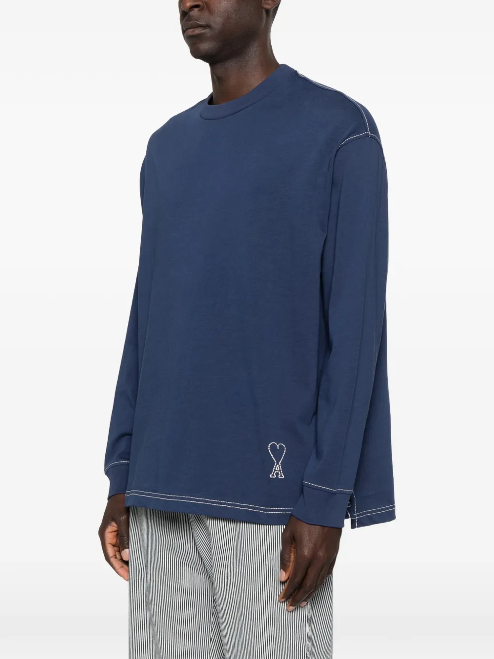 AMI Paris Sweater met lange mouwen Blauw