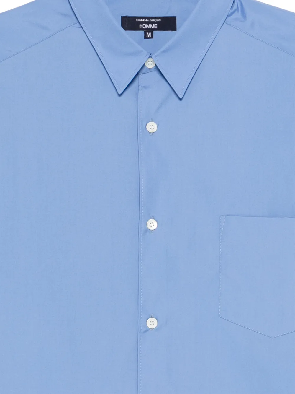 Comme des Garçons Homme Overhemd met zak Blauw